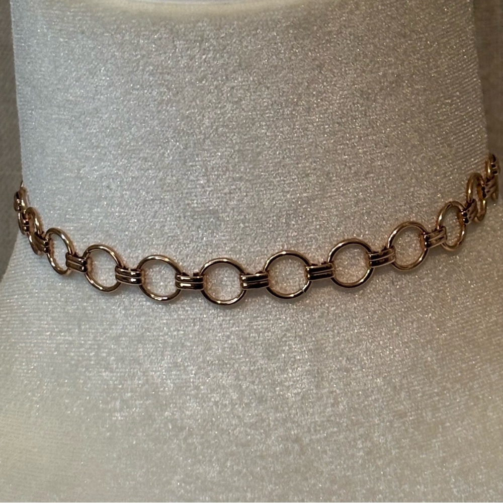 American Eagle Rose Gold-tone Link Choker Necklace